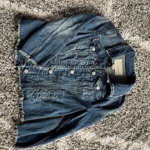 Pilcro Blue Distressed Denim Jean Jacket